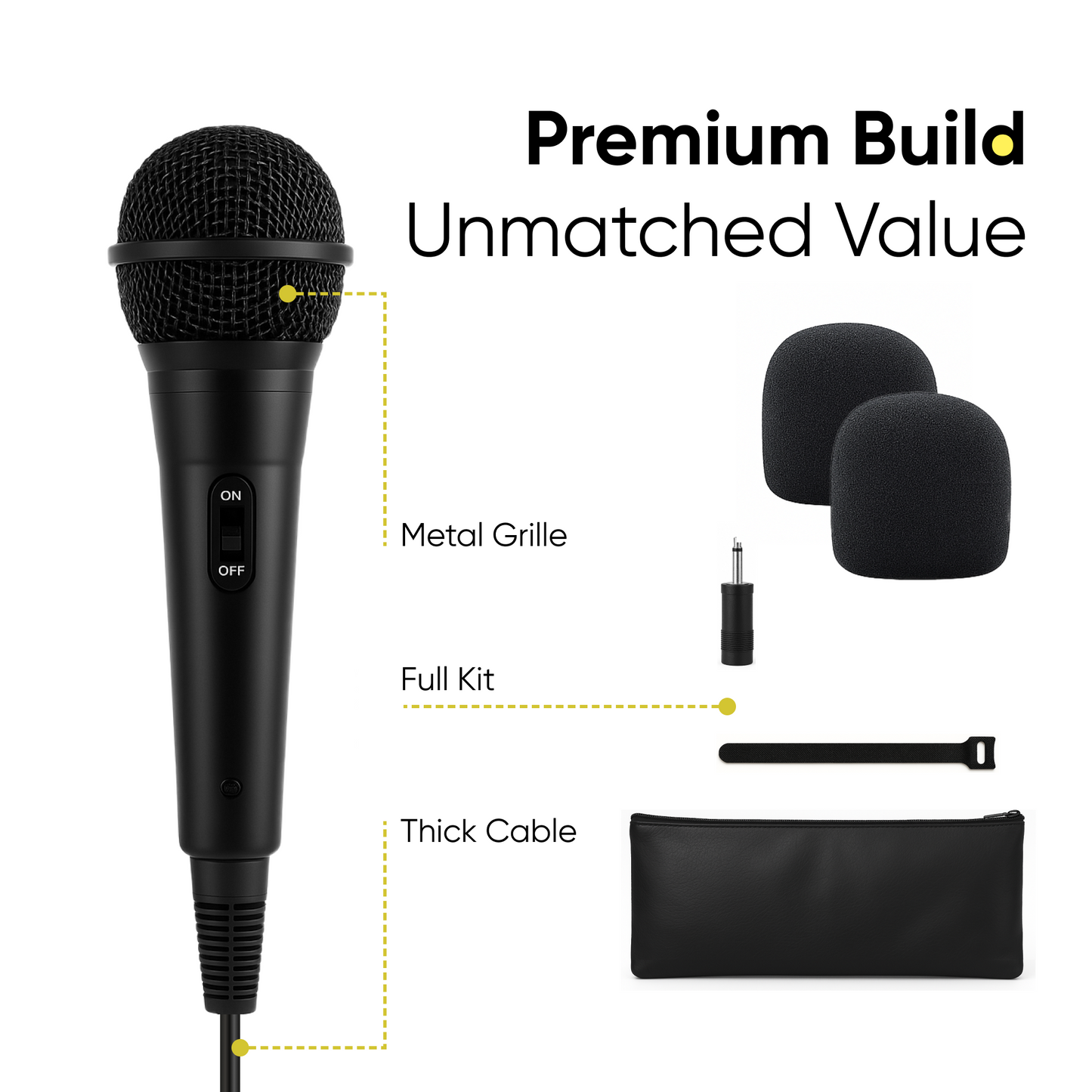 2 Pack Wired Microphone