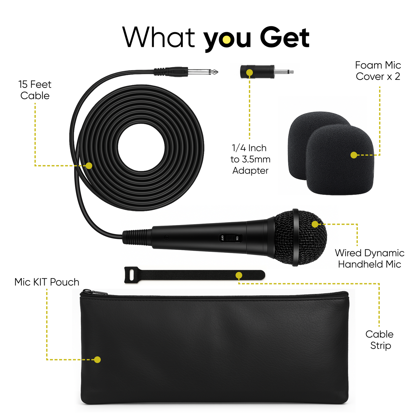 Single Wired Microphone