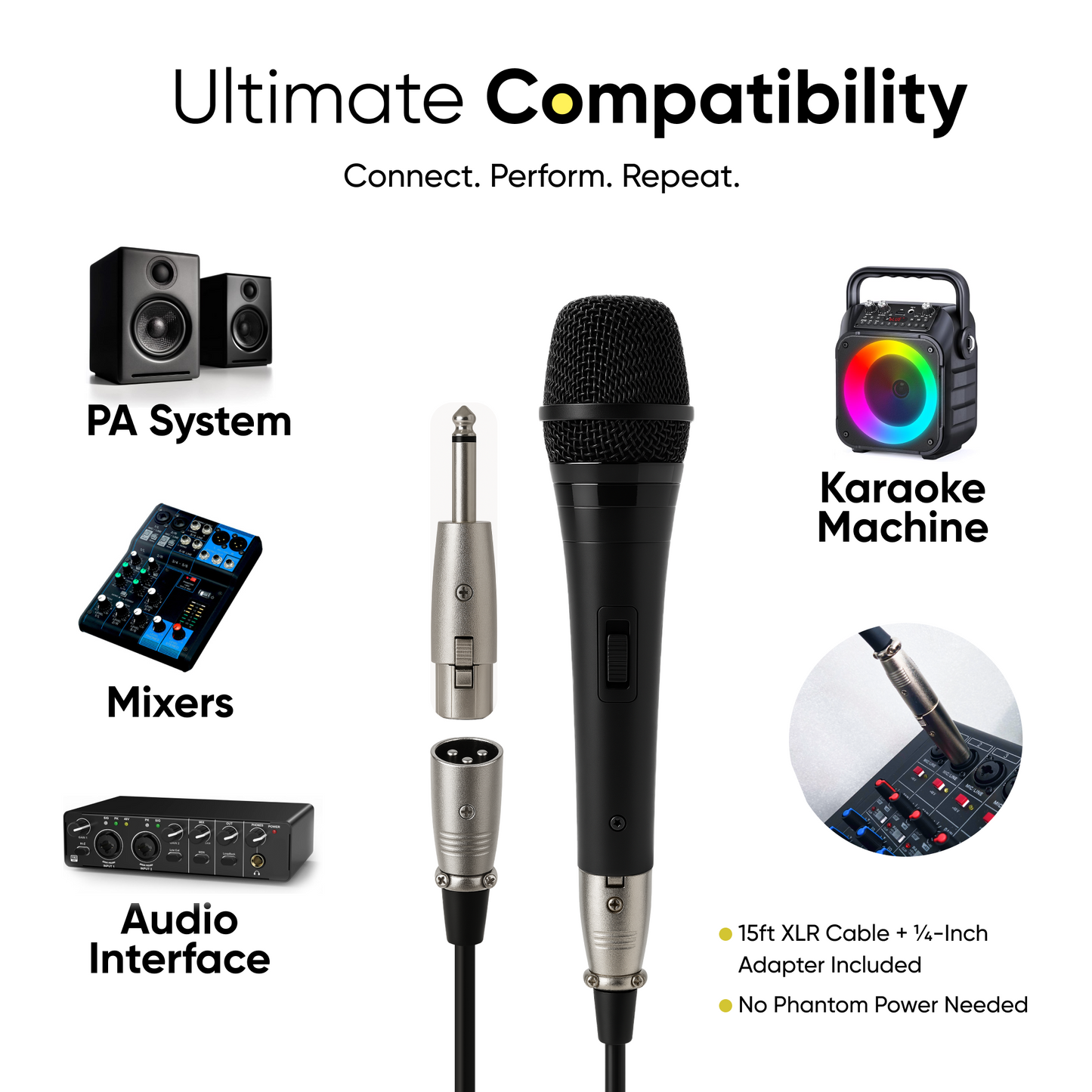 2 Pack Dynamic Mic XLR