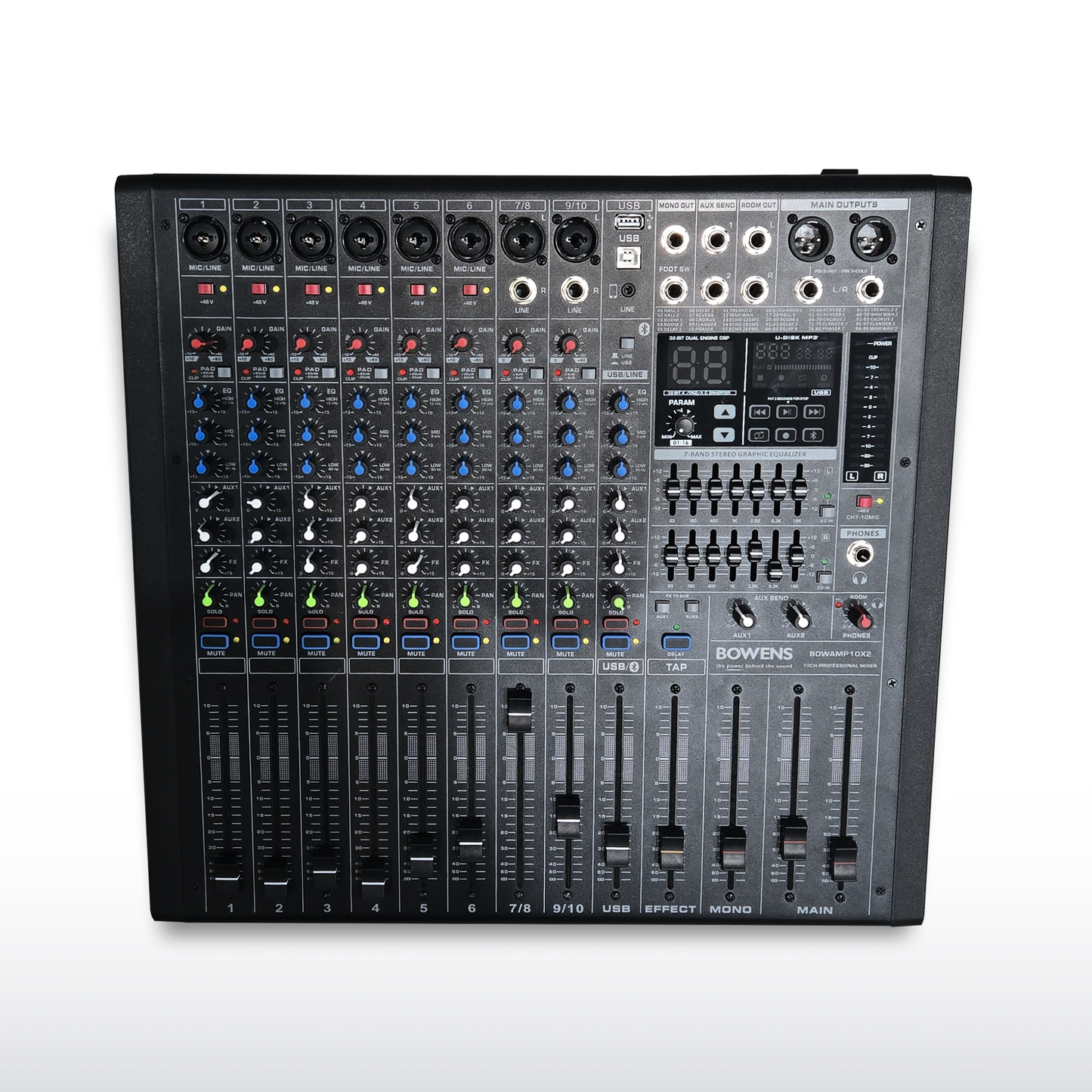 10 Channel Power Mixer