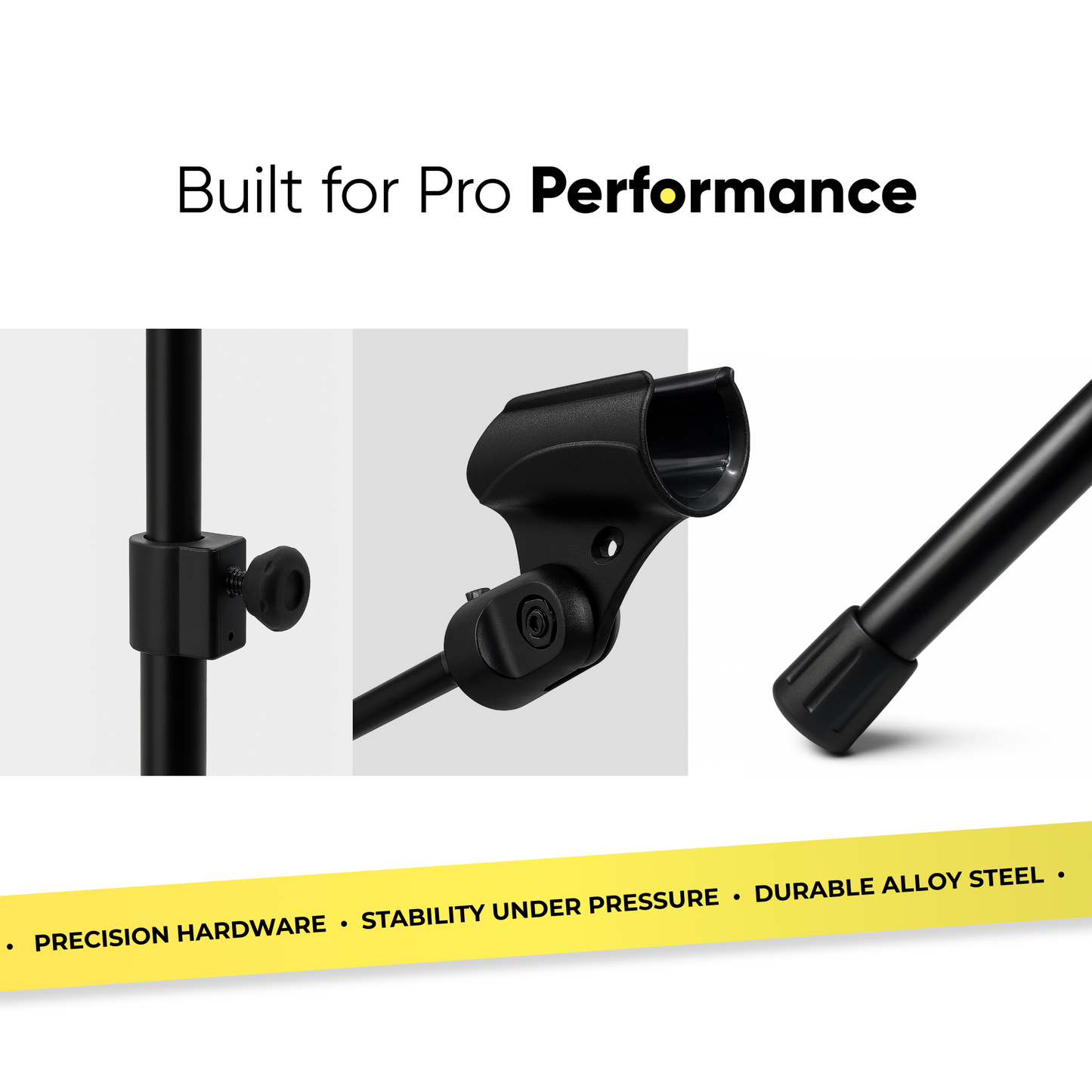 Compact Mic Stand Set of 3 With Case