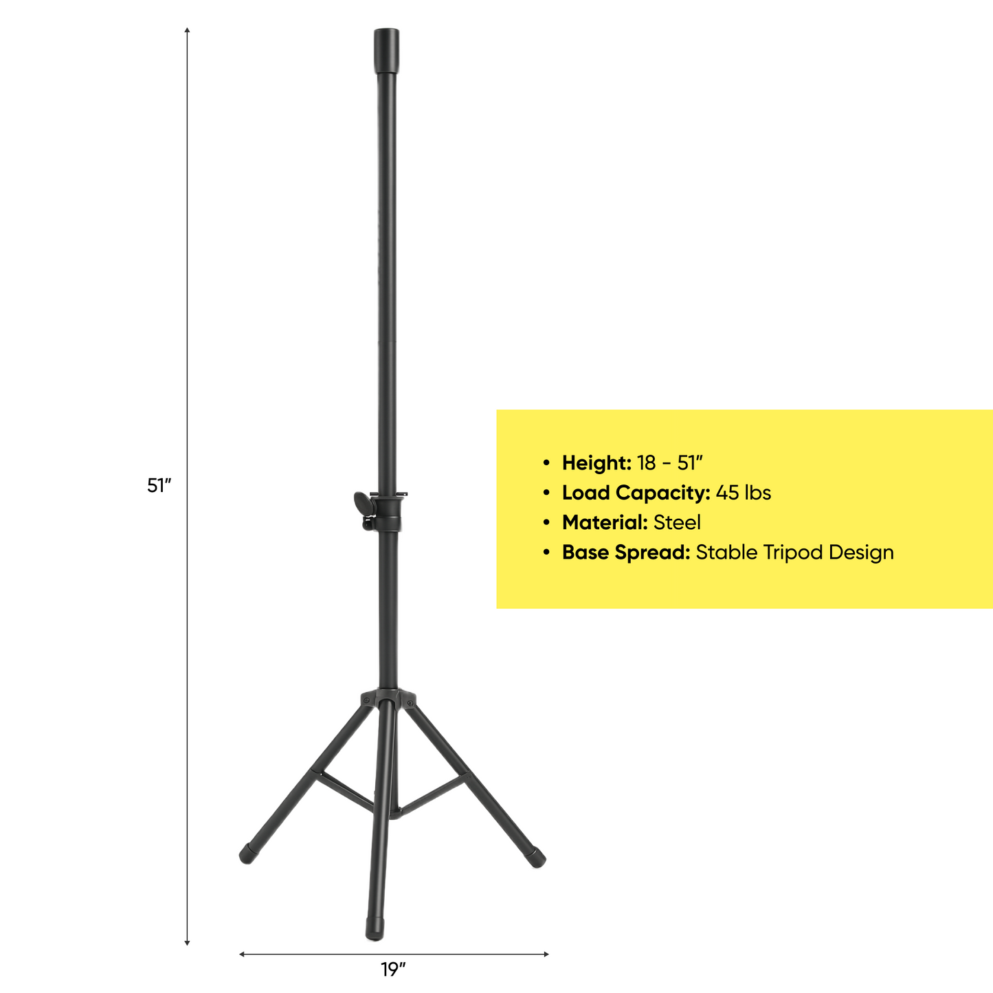 Speaker Stands Pair with Carry Case