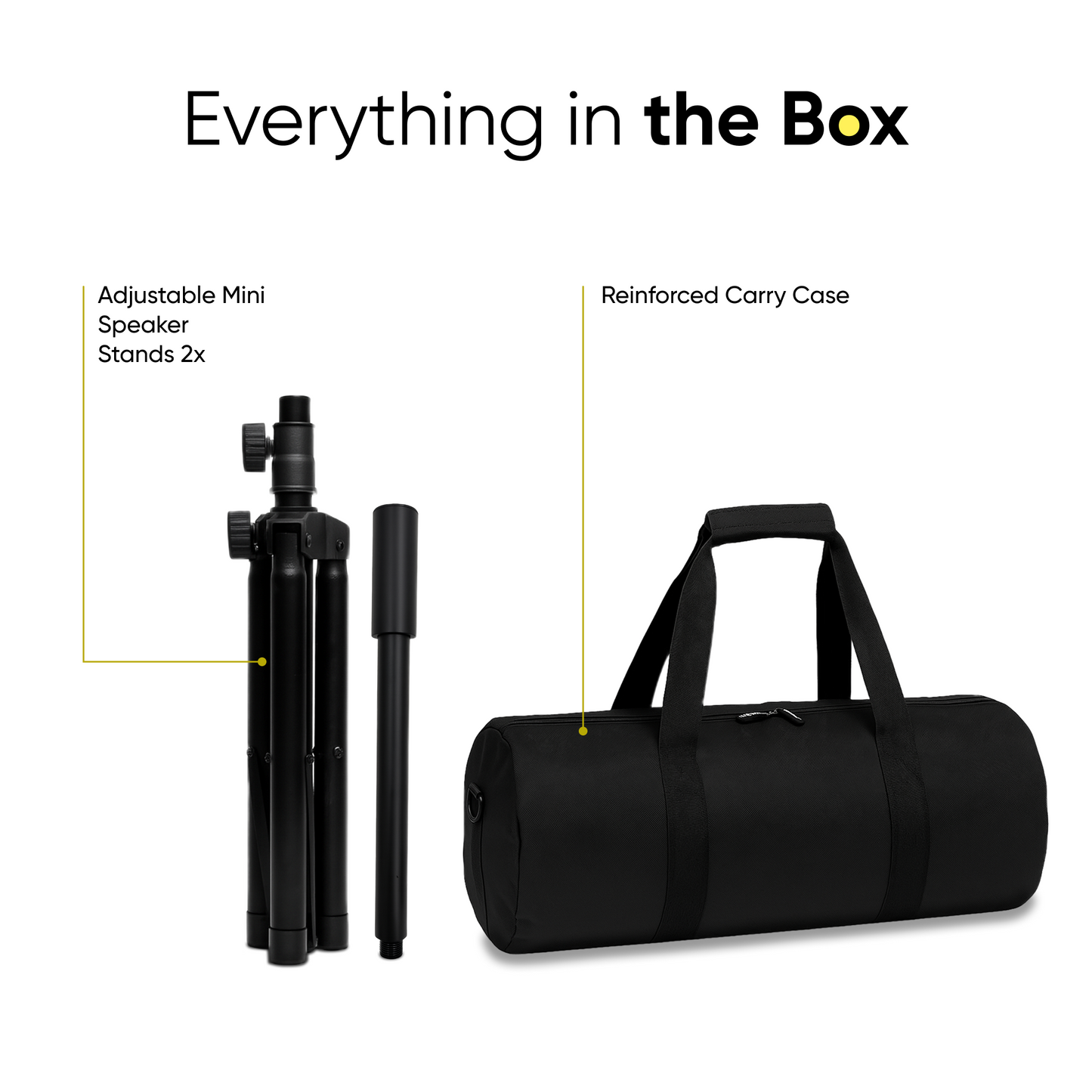 Speaker Stands Pair with Carry Case