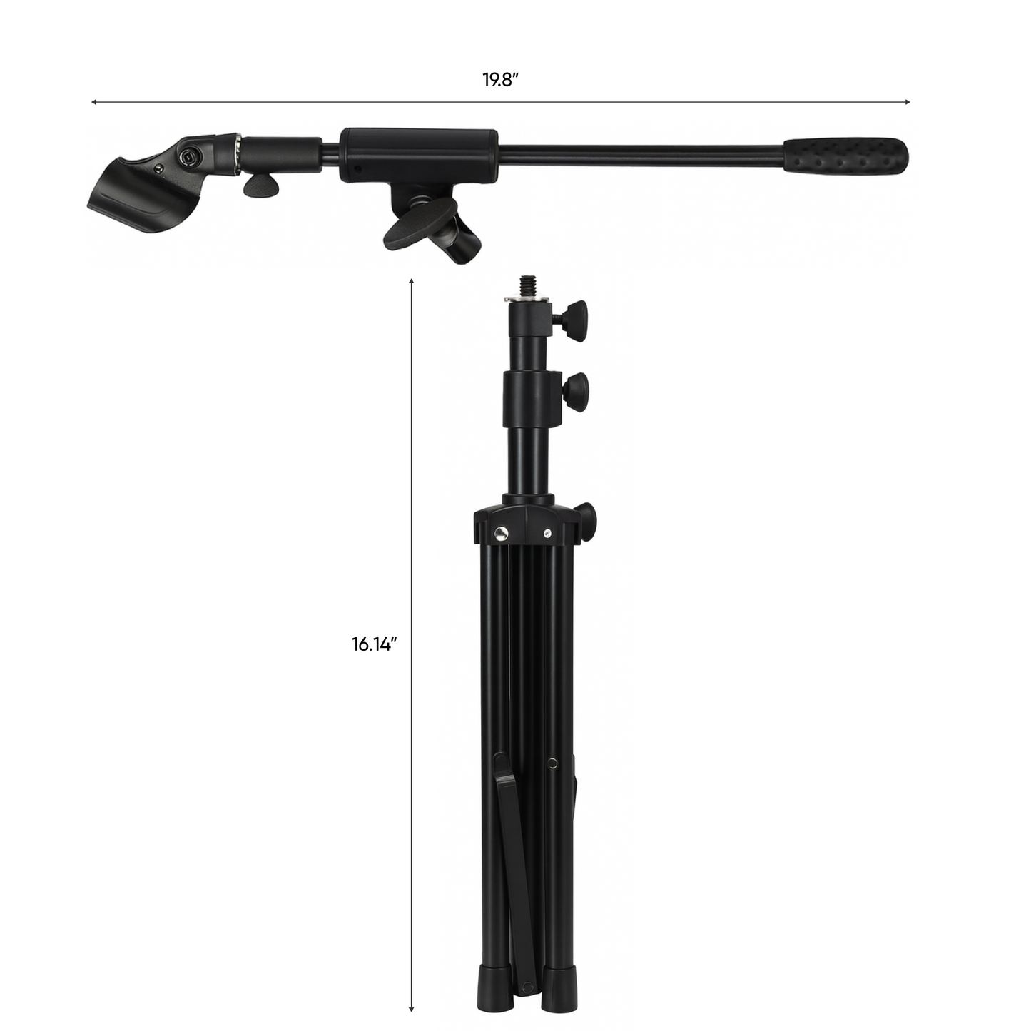 PA Speaker Stands Pair with Compact Microphone Stand and Carry Case