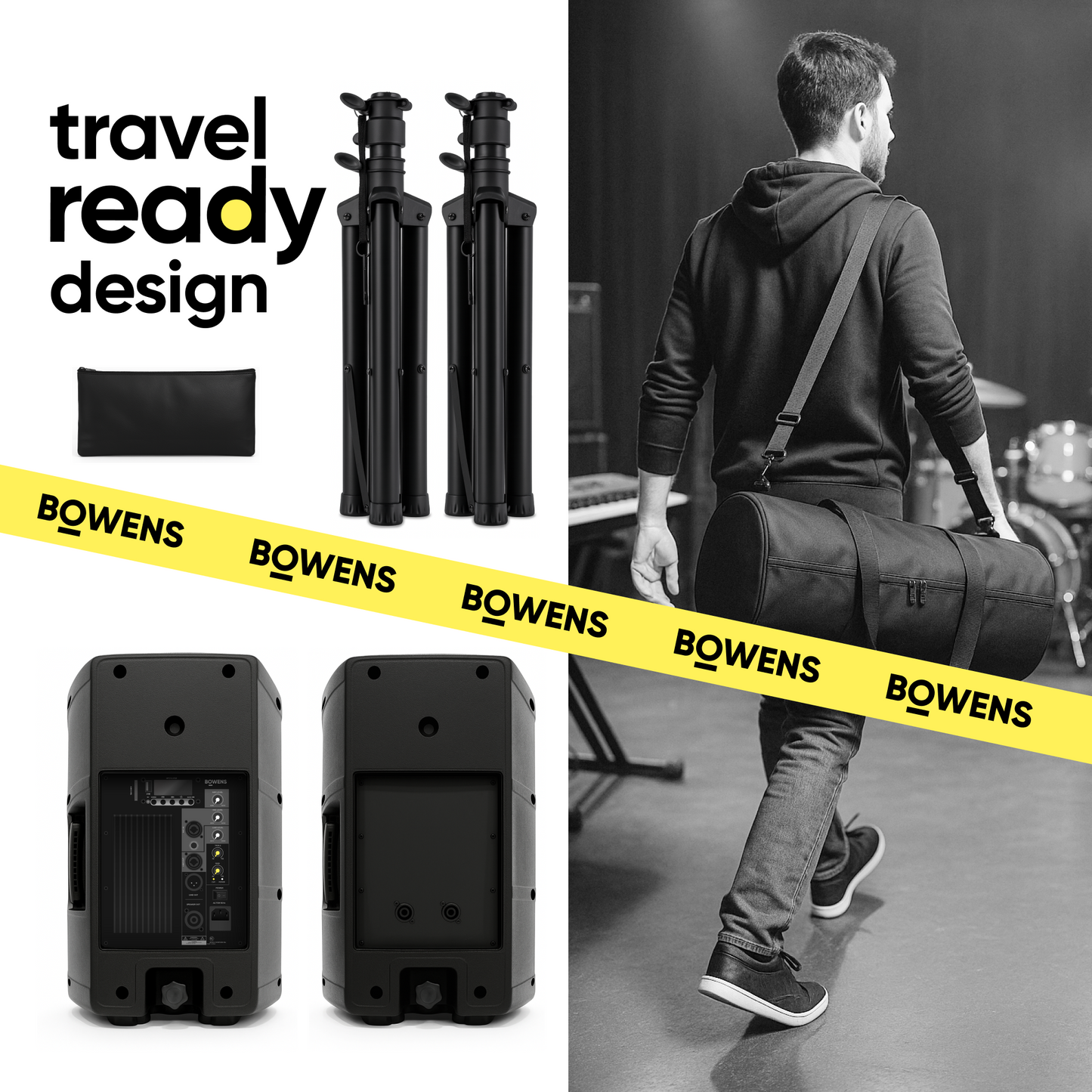 10 Inch 300W PA System with XLR Microphone and Carry Case