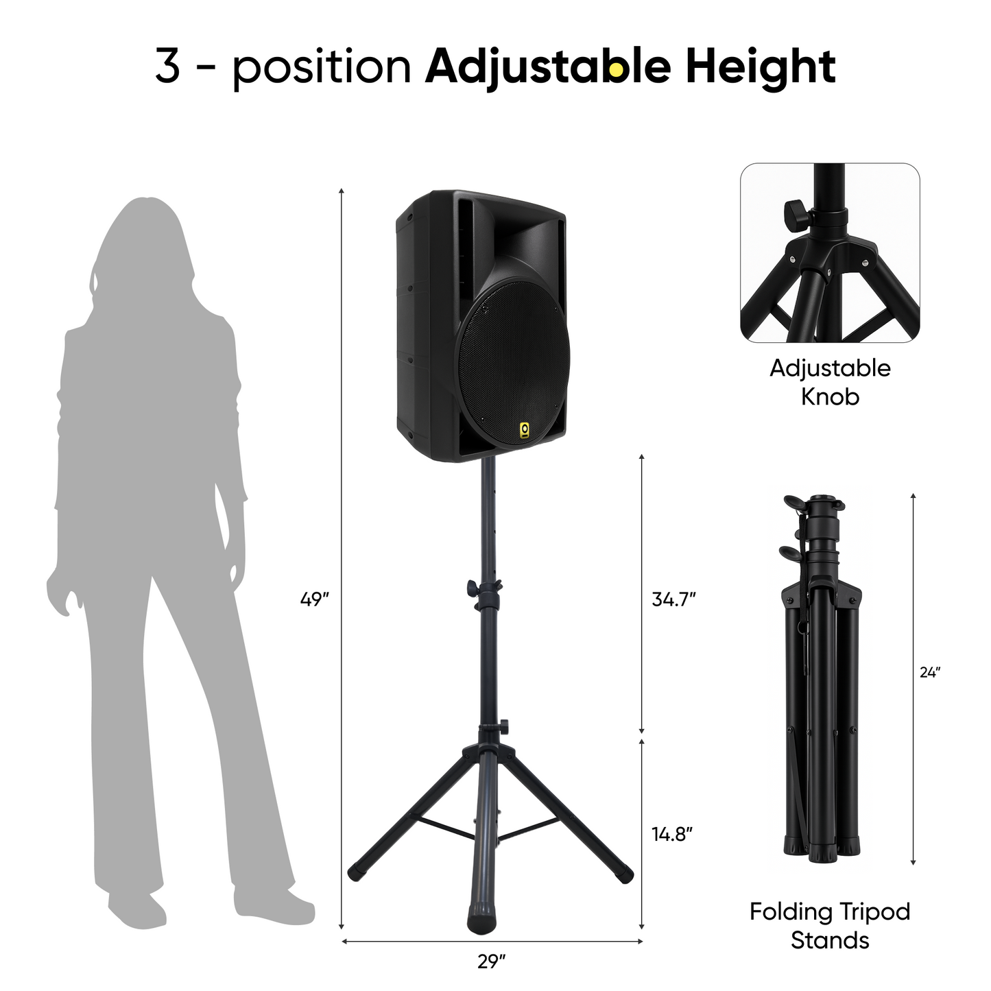 10 Inch 300W PA System with XLR Microphone and Carry Case