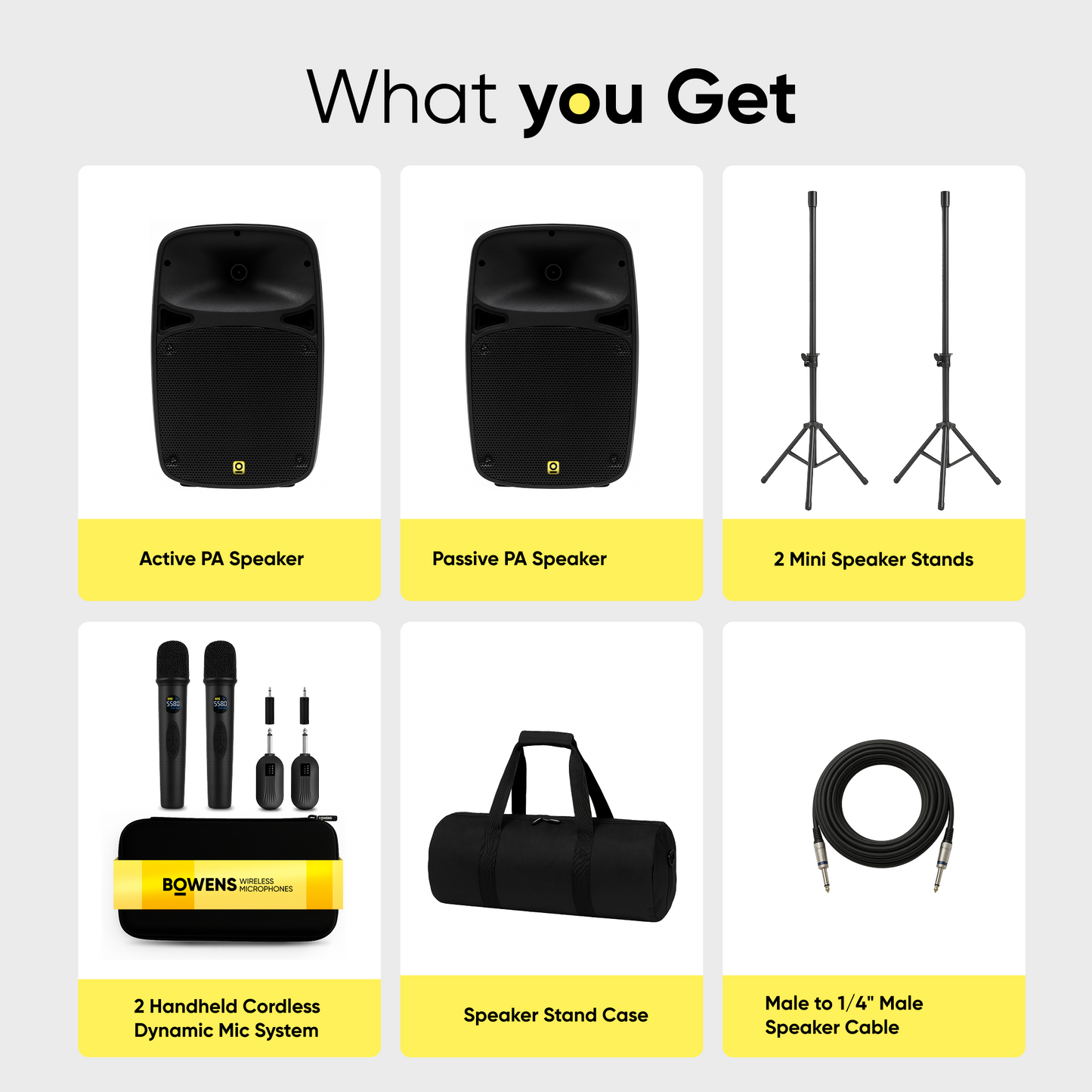 8 Inch PA Speaker Kit