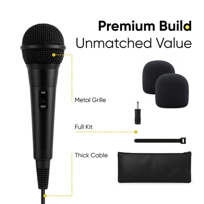 2 Pack Wired Microphone