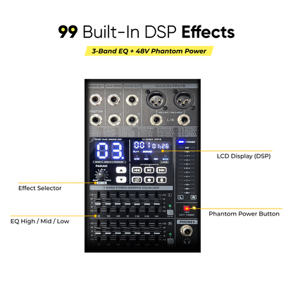 14 Channel 650W X2 Powered Pro Mixer