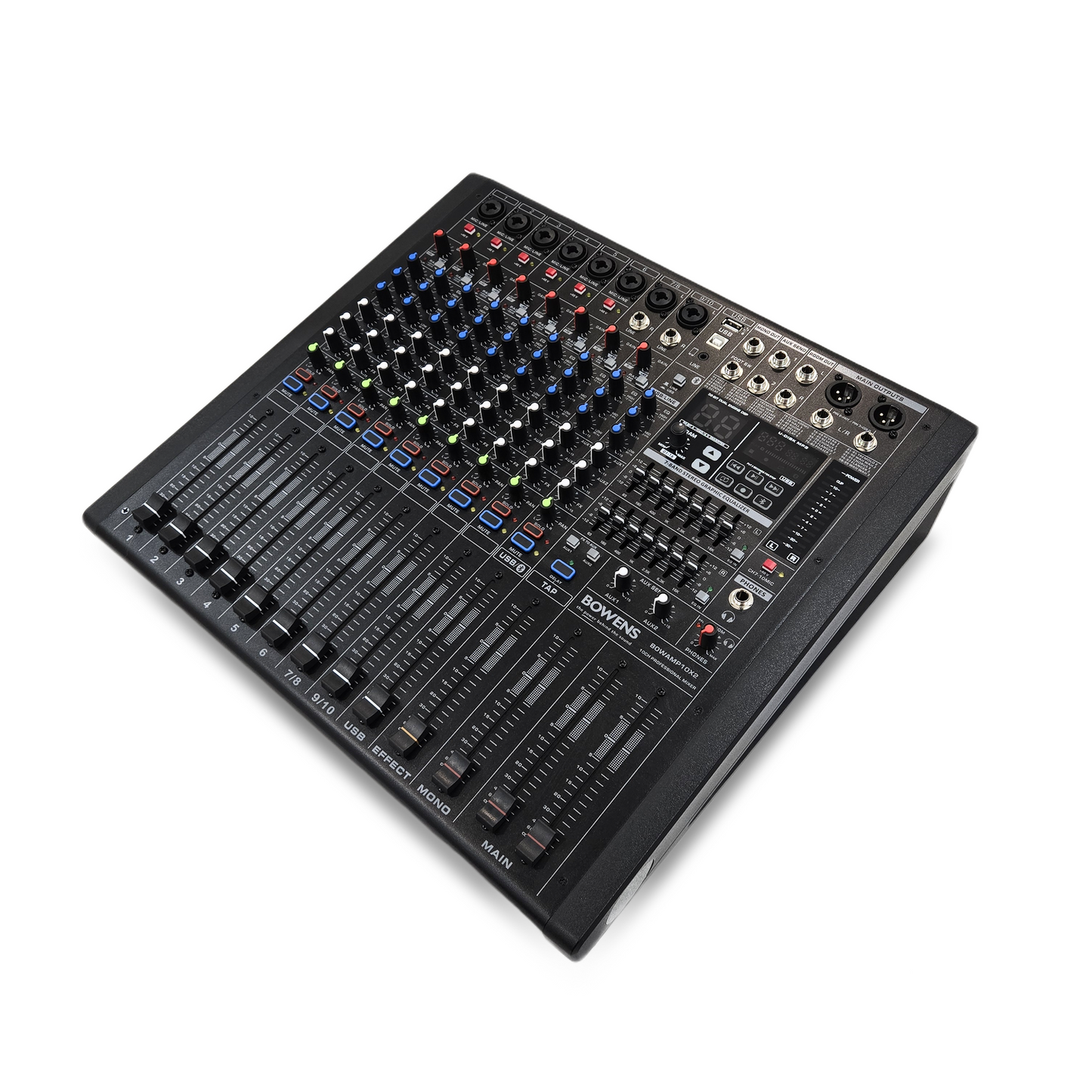 10 Channel 650W X2 Powered Pro Mixer