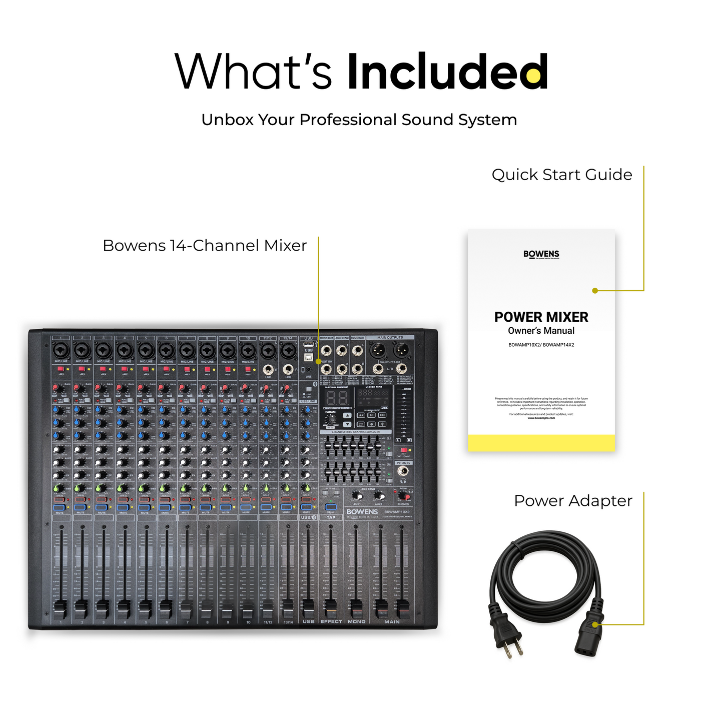 14 Channel 650W X2 Powered Pro Mixer