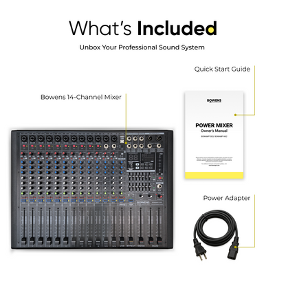 14 Channel 650W X2 Powered Pro Mixer