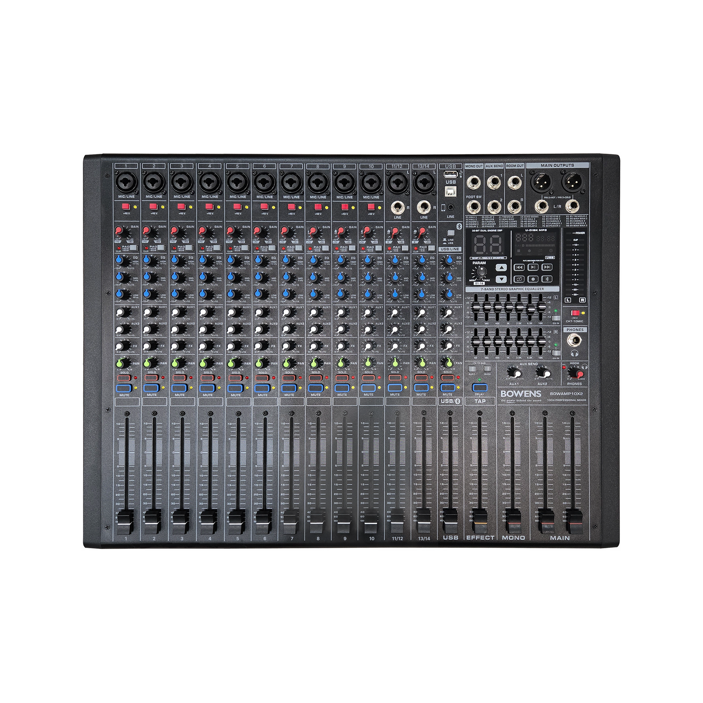 14 Channel 650W X2 Powered Pro Mixer