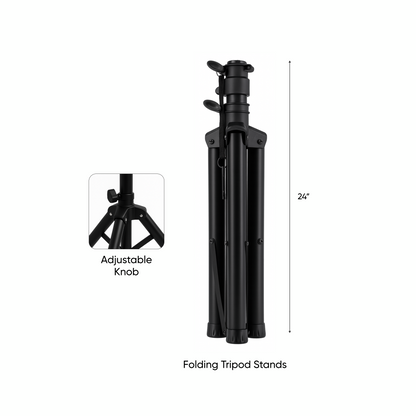 Speaker Stands Pair with Padded Carry Case