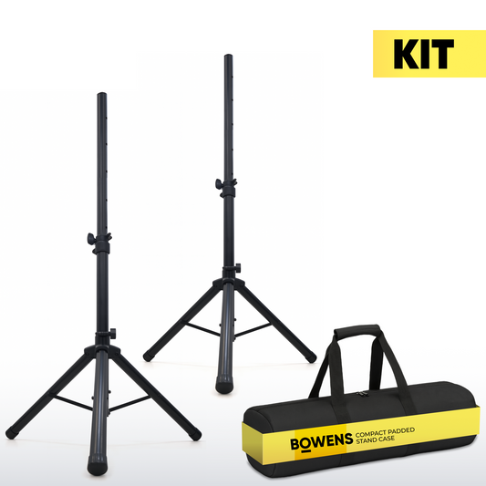 Speaker Stands Pair with Padded Carry Case