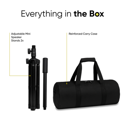 Speaker Stands Pair with Carry Case