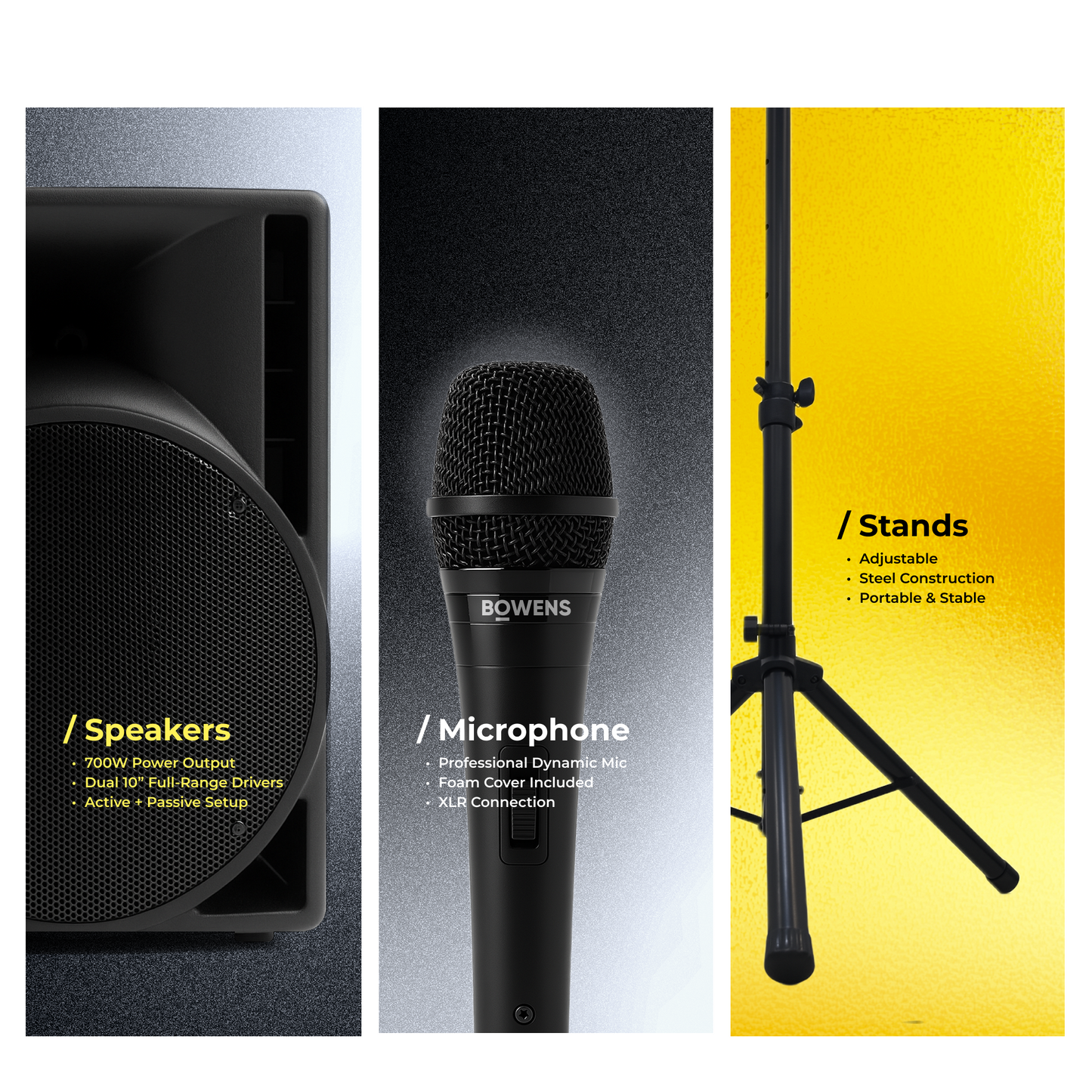 10 Inch Pro Active PA Speaker Kit