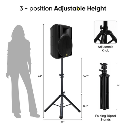 10 Inch 300W PA System with XLR Microphone and Carry Case
