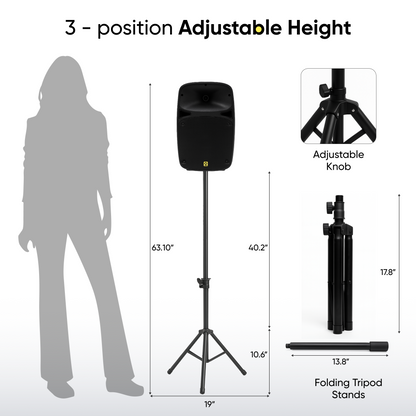 8 Inch PA Speaker Kit