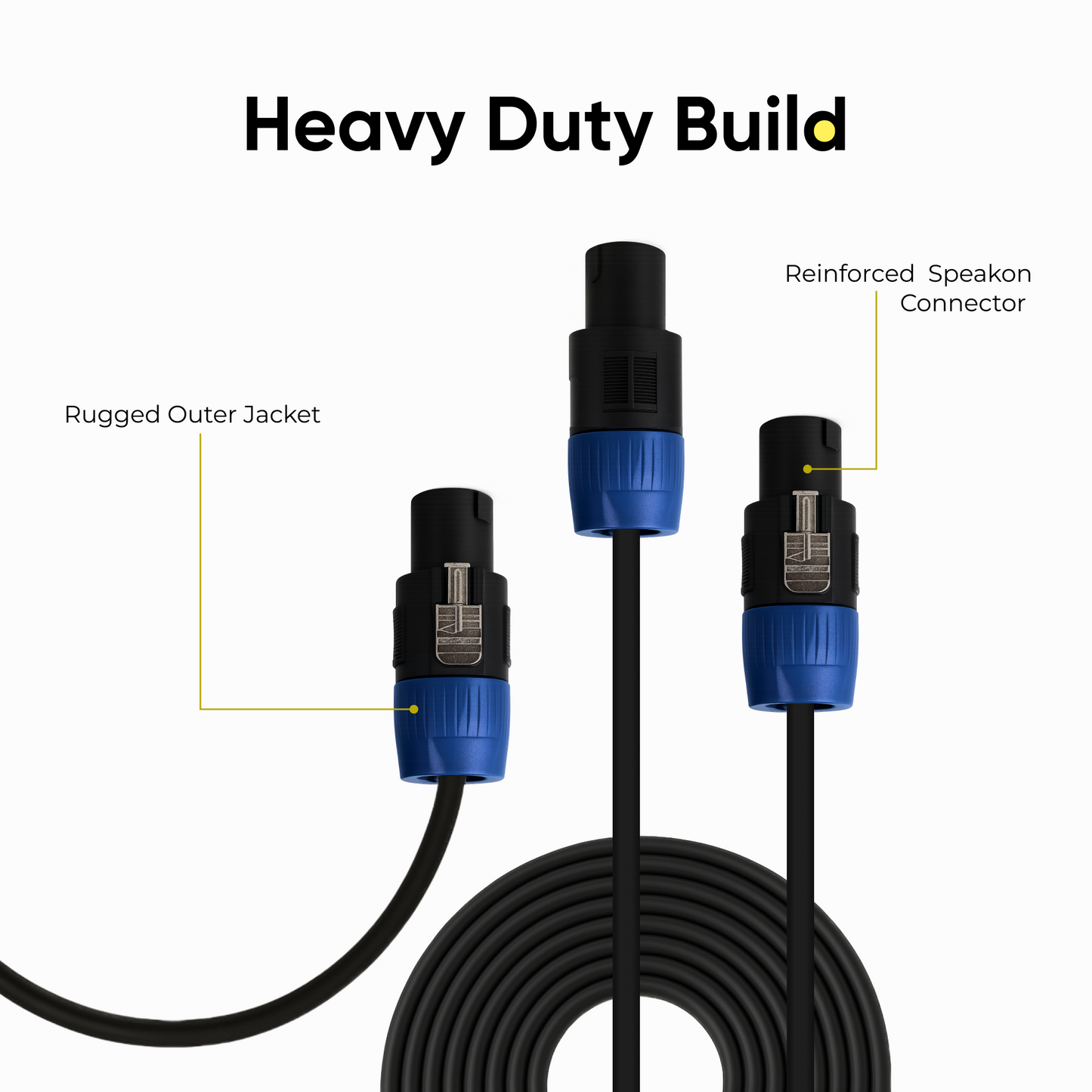 Speakon to Speakon First-class Speaker Cable - 5M/ 16FT