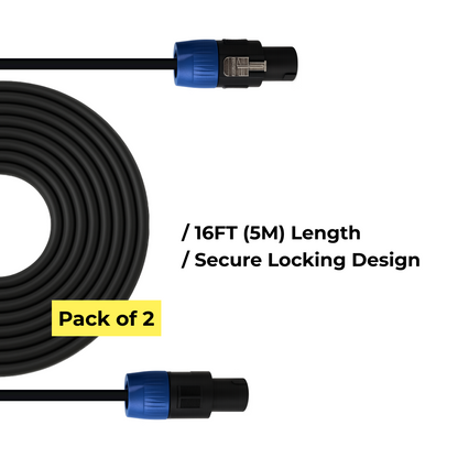 Speakon to Speakon First-class Speaker Cable - 5M/ 16FT