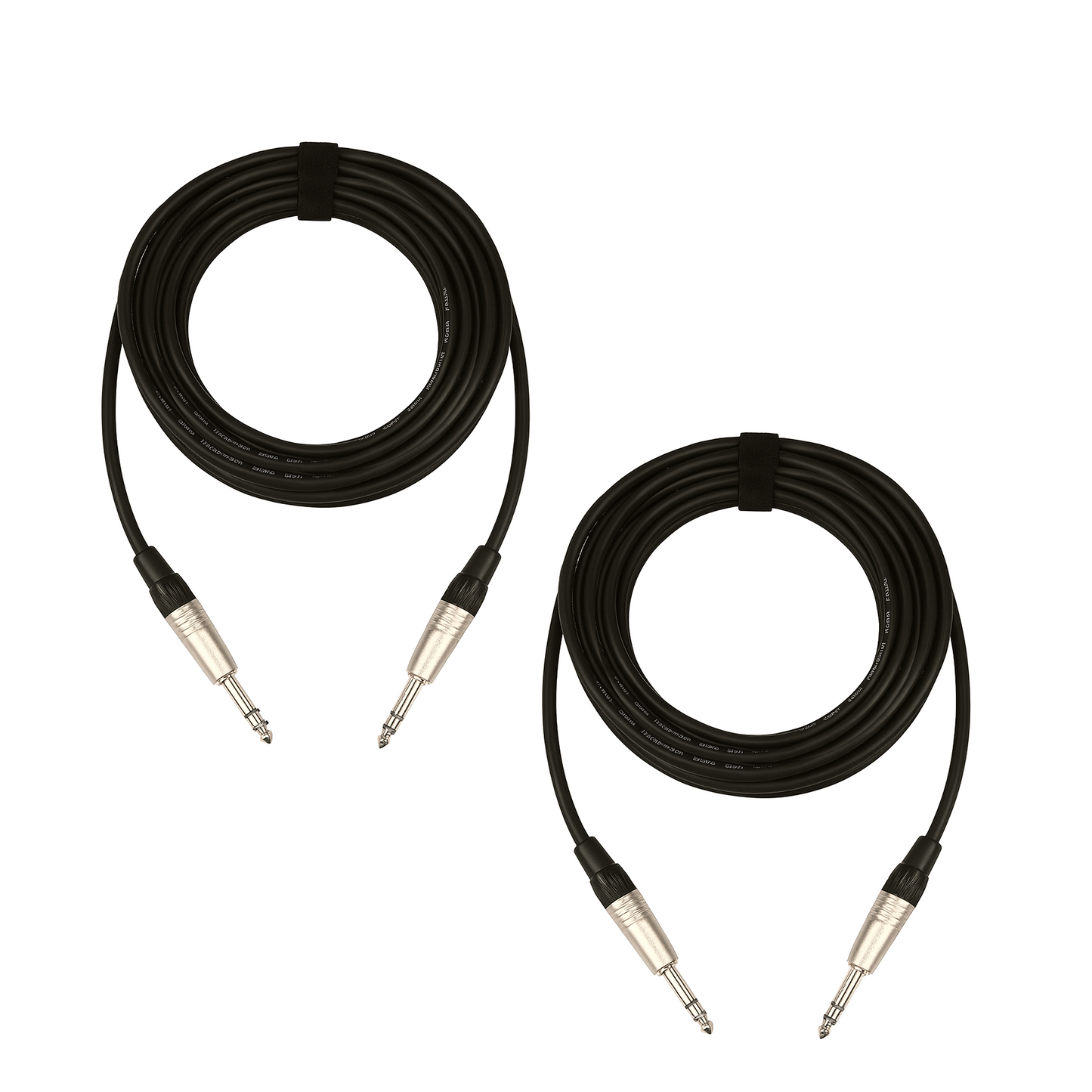 Pair 1/4" Male to 1/4" Male first-class Speaker Cable - 5M / 16FT
