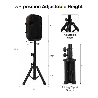 8 Inch PA Speaker System Kit