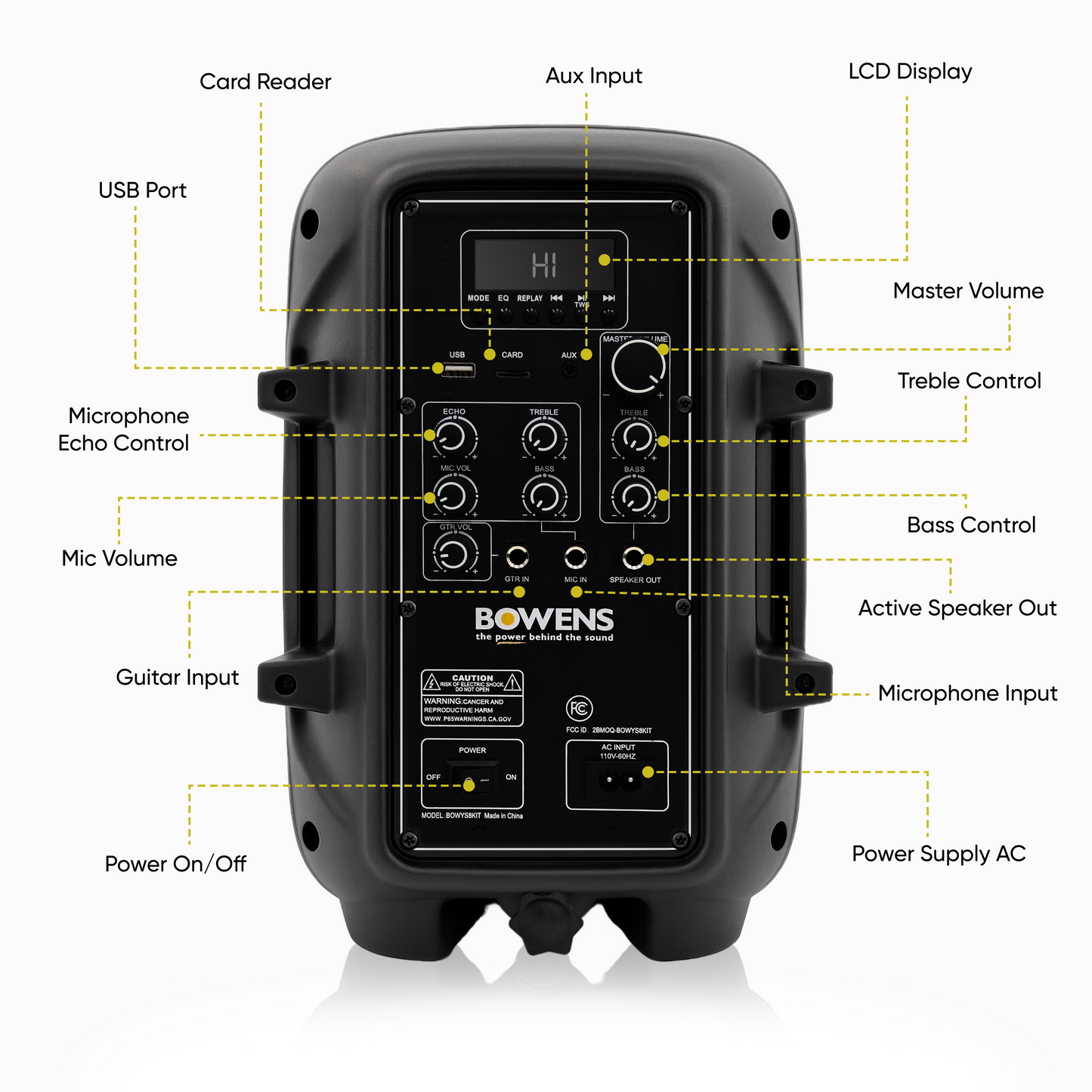8 Inch PA Speaker System Kit