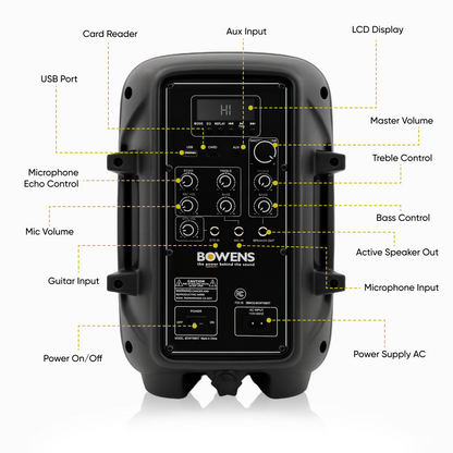 8 Inch PA Speaker System Kit